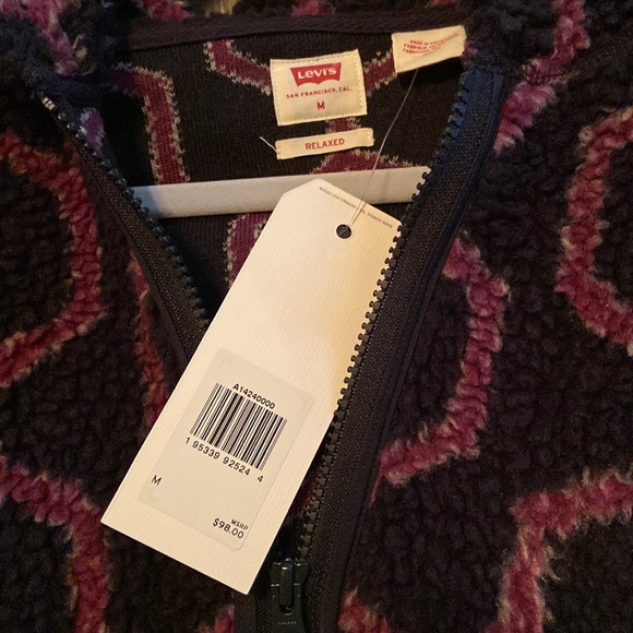 Levi’s Half Zip Sherpa Jacket - Picture 4 of 4